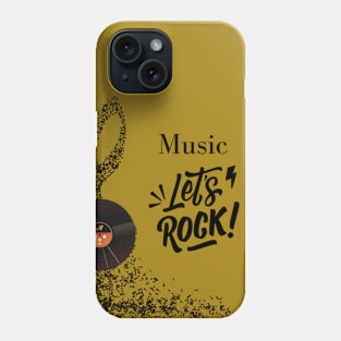 Music lets rock Phone Case