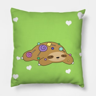 "I Love You" Candy Sloth Pillow