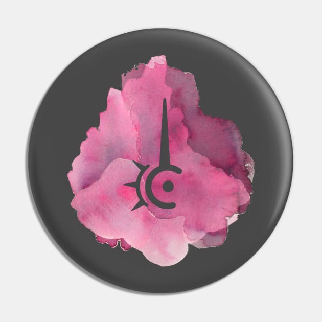 Final Fantasy XIV - Watercolor Red Mage T-Shirt Pin by ARC Tees