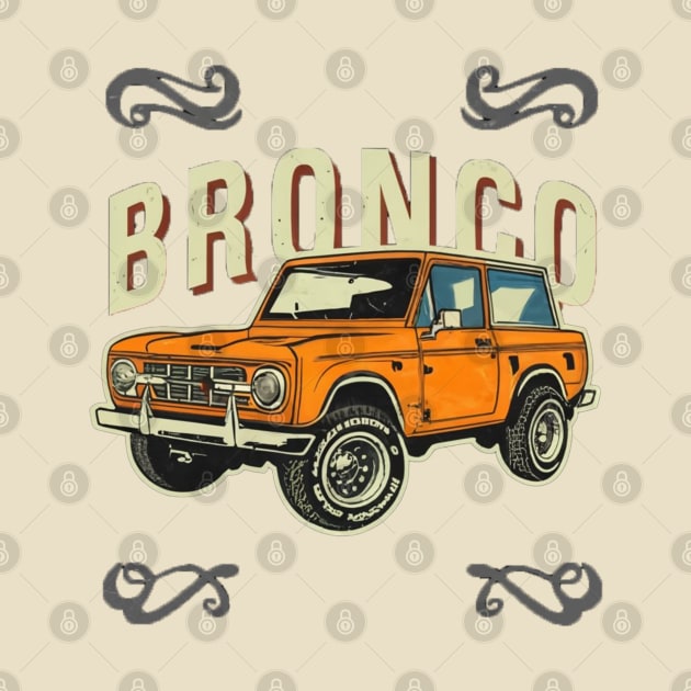 Retro 1987-1991 Ford Bronco w/Tires by Aldrvnd