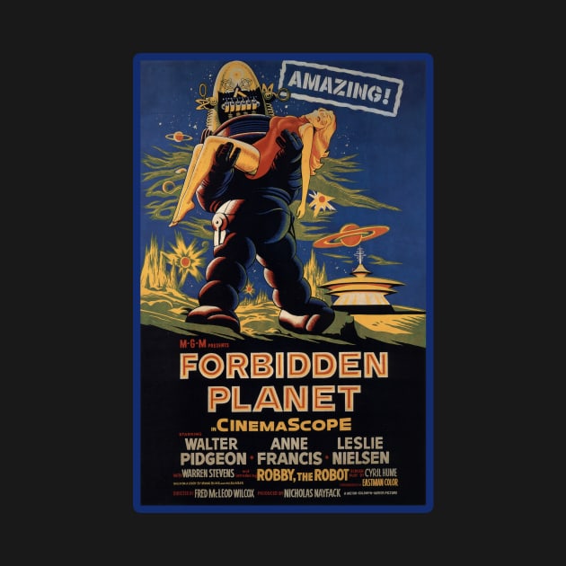 FORBIDDEN PLANET Movie Poster by Scarebaby