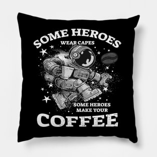 Brewed Heroes: Where Coffee Makers Wear the Capes Pillow