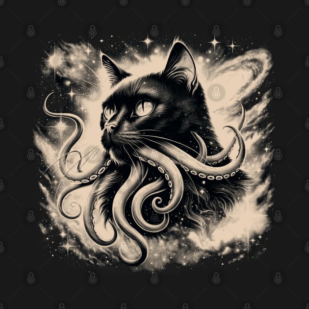 Vintage Lovecraft cat by Helgar