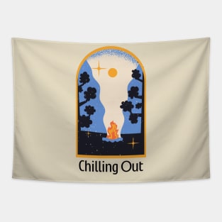 Chilling Out Outdoors Tapestry