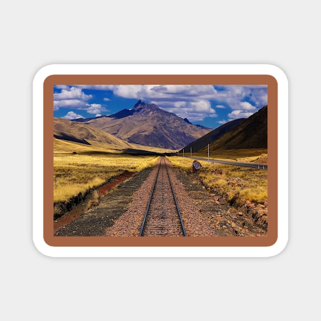 An Andes train ride Magnet by stevepaint