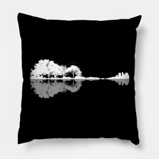 Nature guitar (White) Pillow