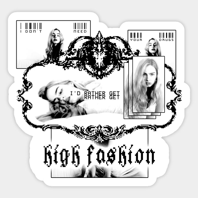 High Fashion - Addison Rae - Addison Rae - Sticker | TeePublic