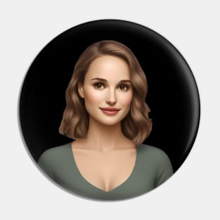 Natalie Portman Emoji Pin