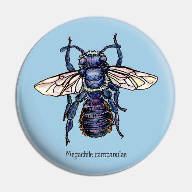 Bellflower Resin Bee Pin by ThisIsNotAnImageOfLoss