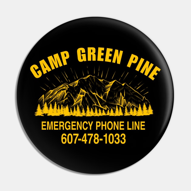 Camp Green Pine - A Haunting Call Pin by LopGraphiX