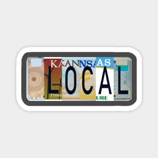 Kansas Local, License Plates Magnet