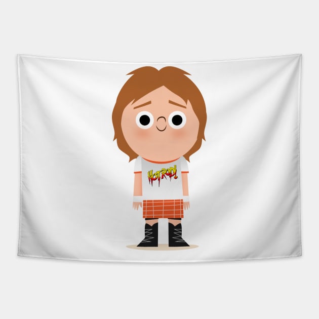 ROWDY RODDY PIPER Tapestry by Fall Down Tree