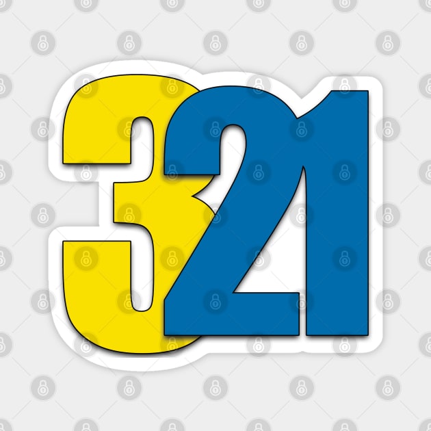 Down Syndrome 321 Magnet by Prints with Meaning