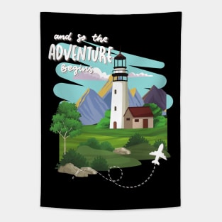 Adventure is my therapy Adventure Explore the world travel lover summer spring Tapestry