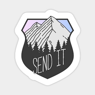 Send It Mountain Crest Sunset Magnet