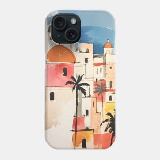 Italian Beach Town Boho Landscape Phone Case