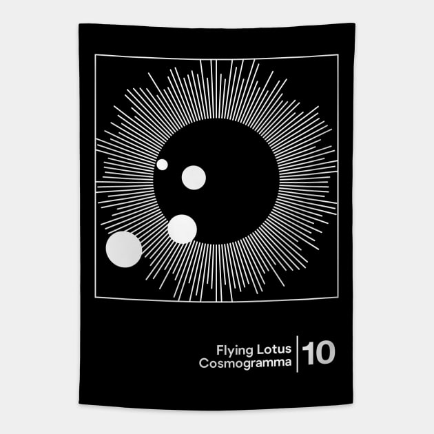 Cosmogramma / Minimalist Graphic Artwork Fan Design Tapestry by saudade