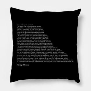 George Clooney Quotes Pillow