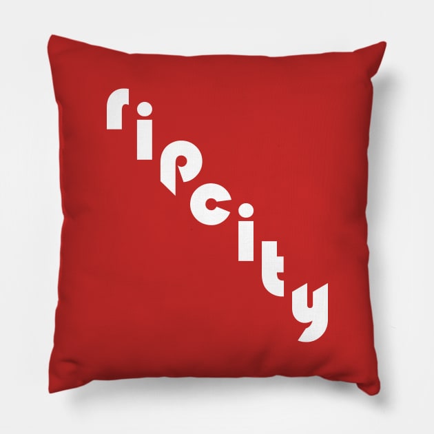 ripcity white Pillow by Amberstore