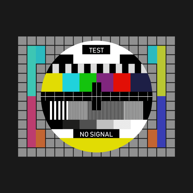 Nostalgia TV Test Signal Tshirt by LovableDuck