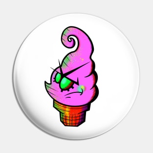 Angry Chibs Soft Serve Ice Cream Pin