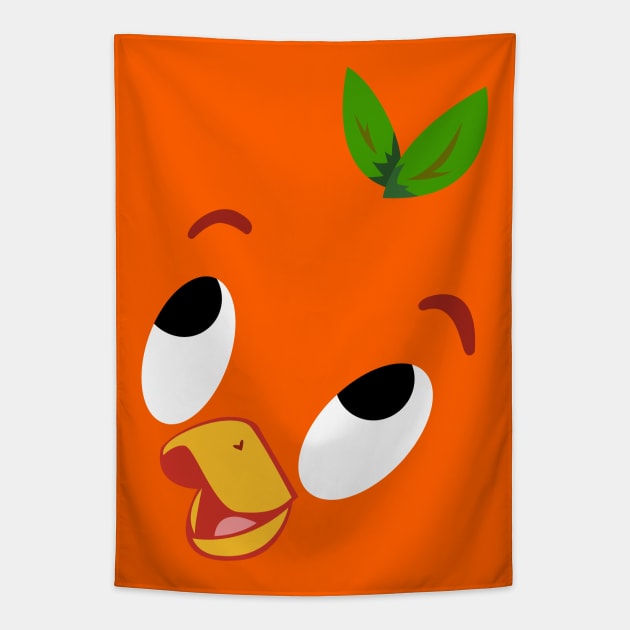 Orange Bird Tapestry by Merlino Creative