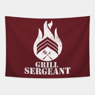 GRILL SERGEANT (WHITE) Tapestry