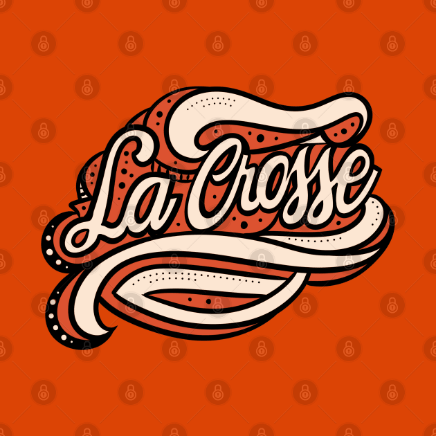 La Crosse Wisconsin Fancy Script Graphic by BlueLine Design