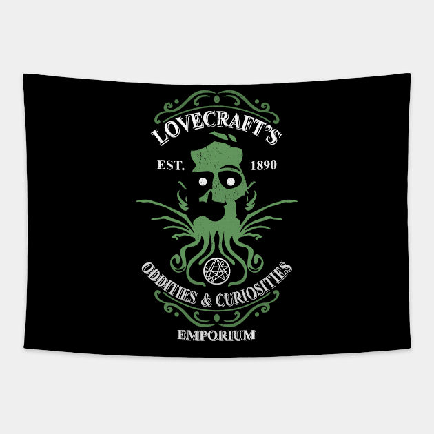 Lovecraft's Emporium Tapestry by jrberger