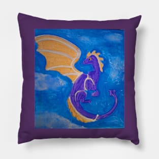 Purple Dragon Pillow