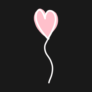 Heart Balloon Minimal Design (Valentine Collection) T-Shirt