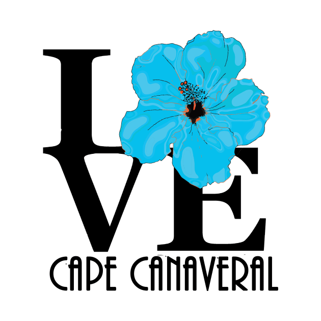 LOVE Cape Canaveral Blue Hibiscus by HomeBornLoveFlorida