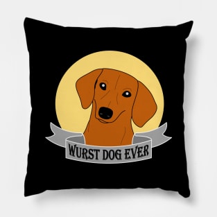 Wurst Dog Ever Pillow