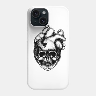 Smiling Heart Black Phone Case