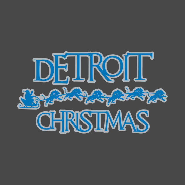 Detroit Lions Christmas by MarcusCreative