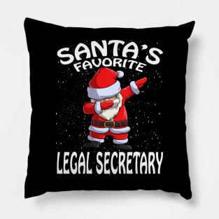 Santas Favorite Legal Secretary Christmas Pillow