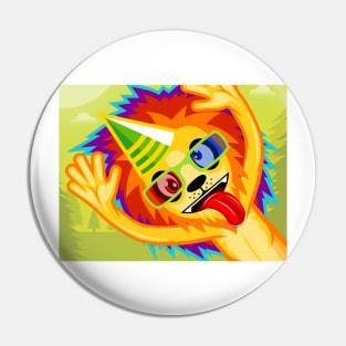 Rainbow Lion Pin