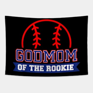 Godmom Of Rookie 1St Birthday Baseball Theme Matching Party Tapestry