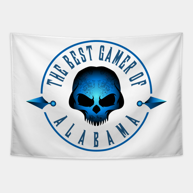The Best Gamer Of Alabama Gamer Tapestry TeePublic