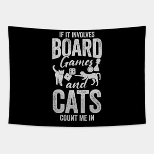 If It Involves Board Games And Cats Count Me In Tapestry