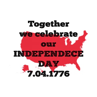 Together we Celebrate our Independence Day, 04th of July T-Shirt