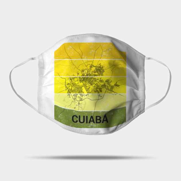 Cuiabá Brasil Brazil Mato Grosso City Map - Cuiab - Mask ...