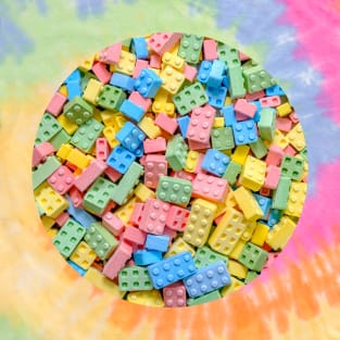 Colorful Candy Building Blocks and Bricks Photograph T-Shirt