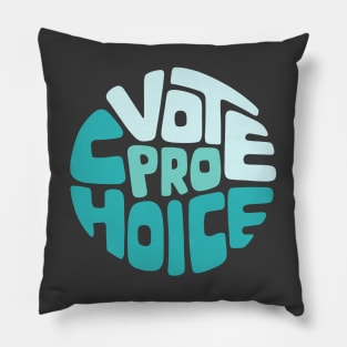 Vote Pro Choice Word Art Pillow