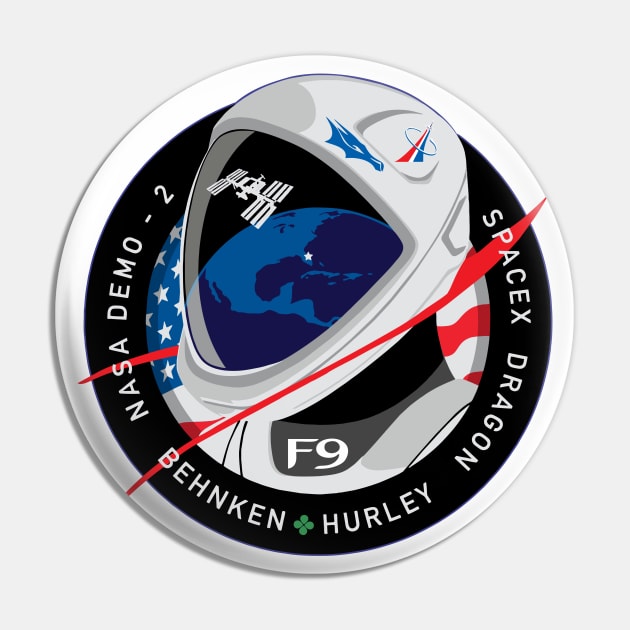 Crew Dragon Spacecraft Pin by SAVELS