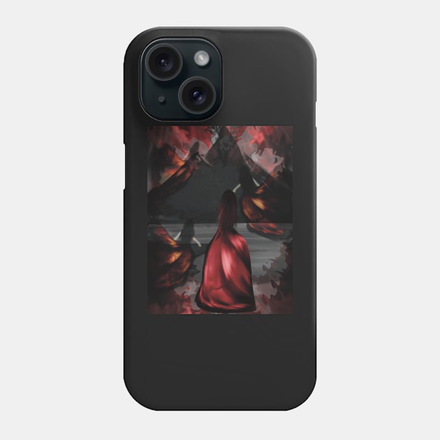 Maiden in red Phone Case by CryptidSakura