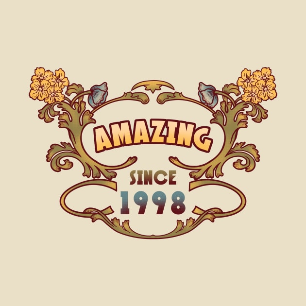 AMAZING SINCE 1998 art nouveau vintage retro 90s by leepianti