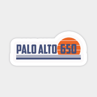 650 Palo Alto California Area Code Magnet