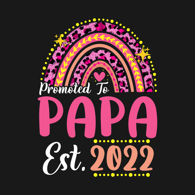 Promoted to Papa Est.2022 Rainbow Dad to Be New Dad by melodielouisa