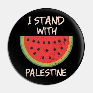 I stand with palestine Pin